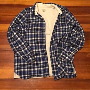 LL Bean fleece lined flannel